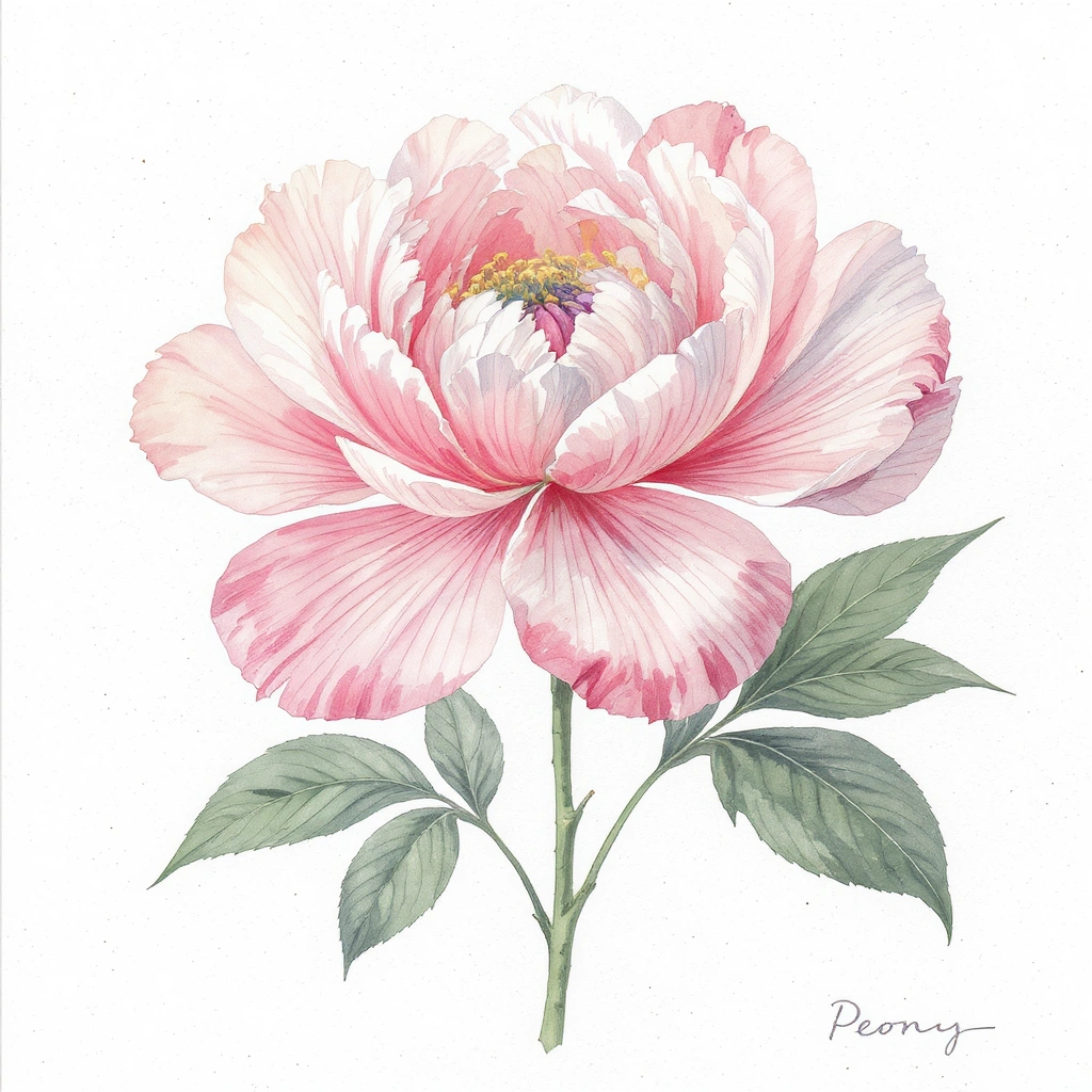 Watercolor Botanical Illustration — Flux 1.1 Pro